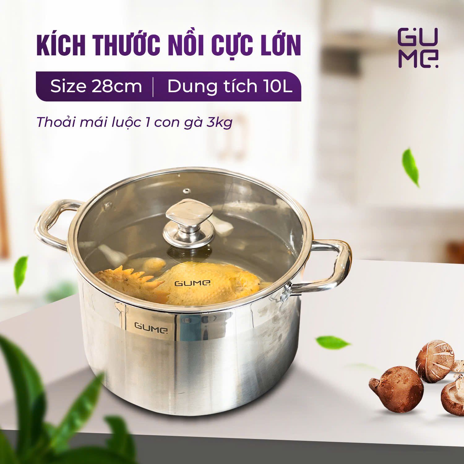 Bộ 3 Nồi Luộc Gà GUME KOREA GMP 19 2