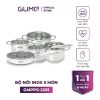 Bộ Nồi Chảo Inox đáy 5 Lớp GMPPS 2201 GUME KOREA