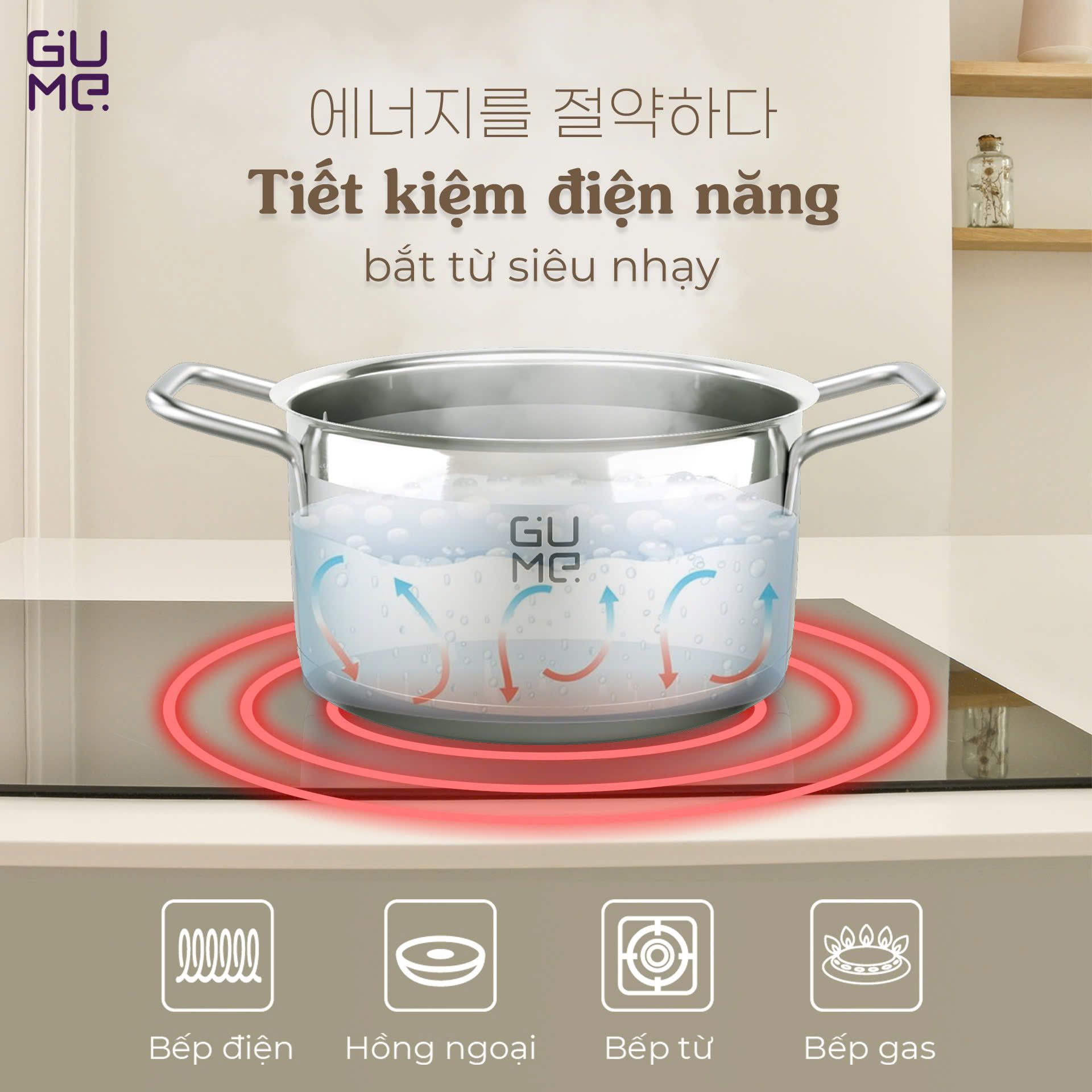 Bộ Nồi Inox JeJu Gume Korea 3pcs Usp Gmp 3533 4