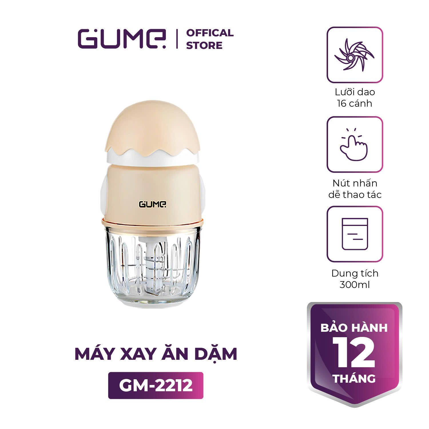 Máy Xay Ăn Dặm Thương Hiệu Hàn Quốc Chính Hãng Gume Korea Gm 2212 1