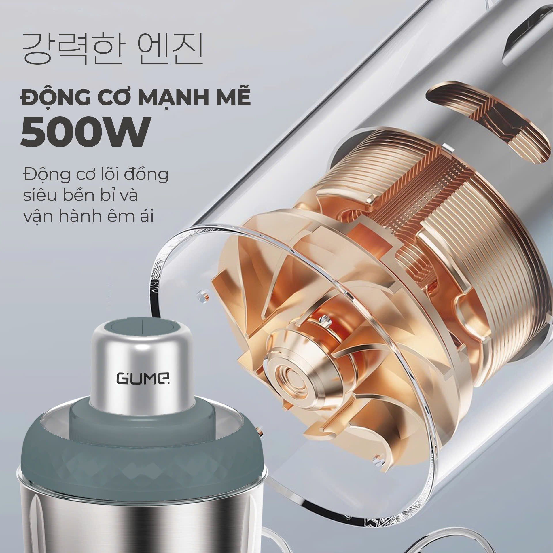 Máy Xay Thịt Đa Năng Mini Cho Gia Đình Gume Korea GM 2252 4