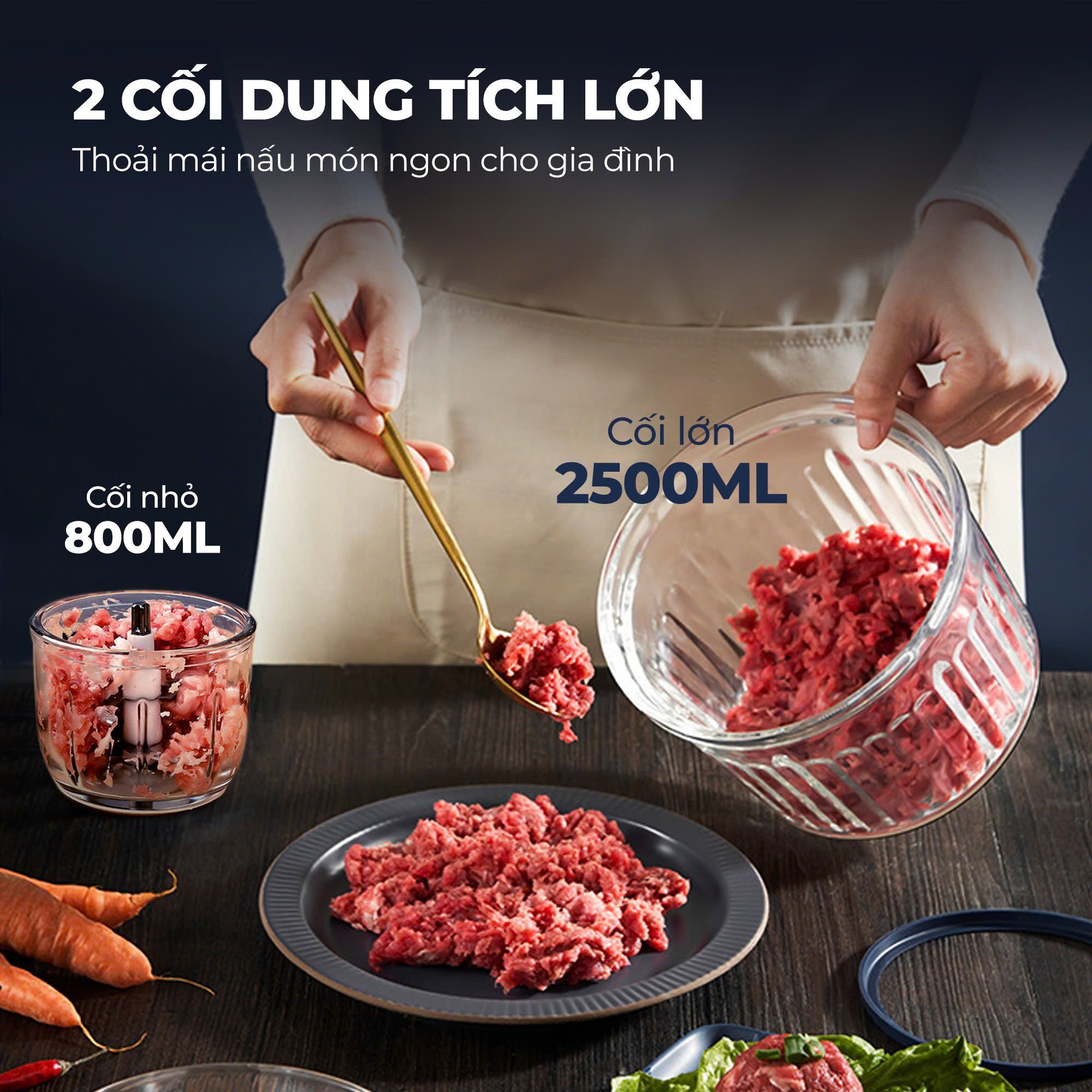 Máy Xay Thịt Đa Năng Mini Cho Gia Đình Gume Korea GM 2254 3