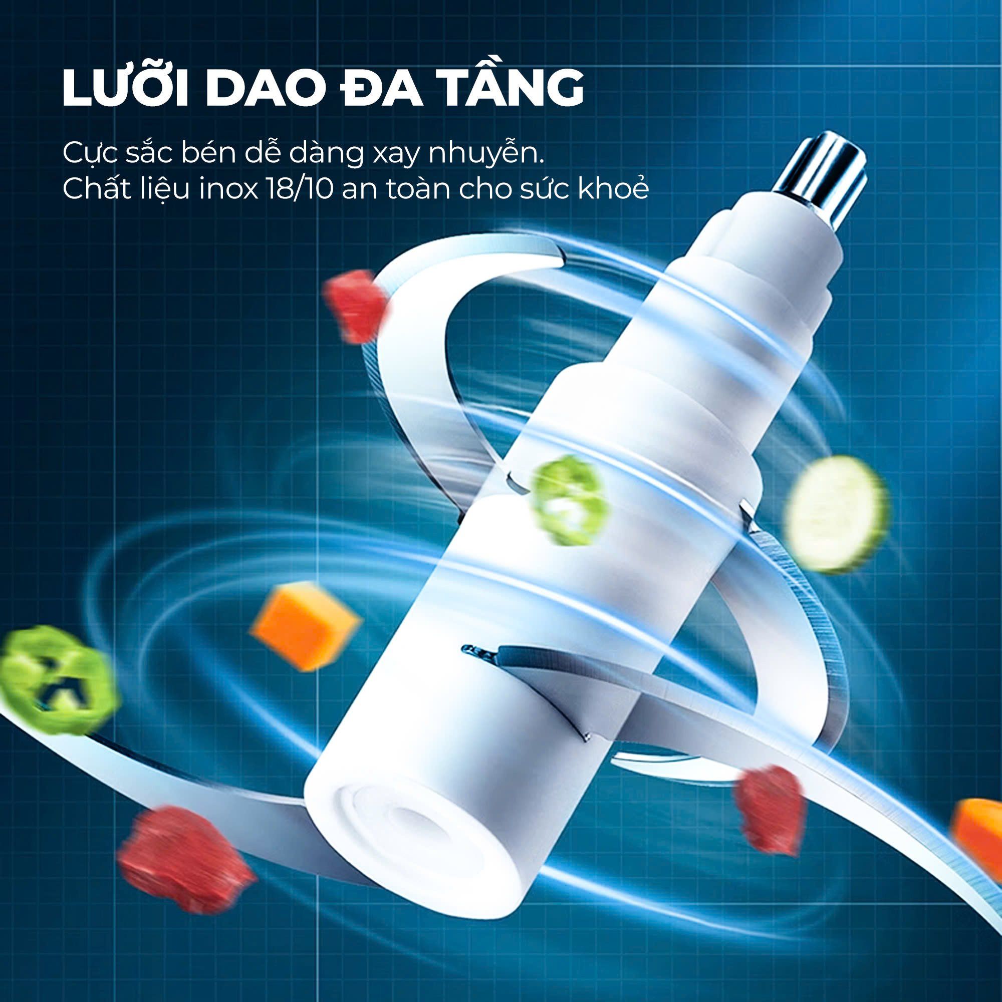 Máy Xay Thịt Đa Năng Mini Cho Gia Đình Gume Korea GM 2254 4