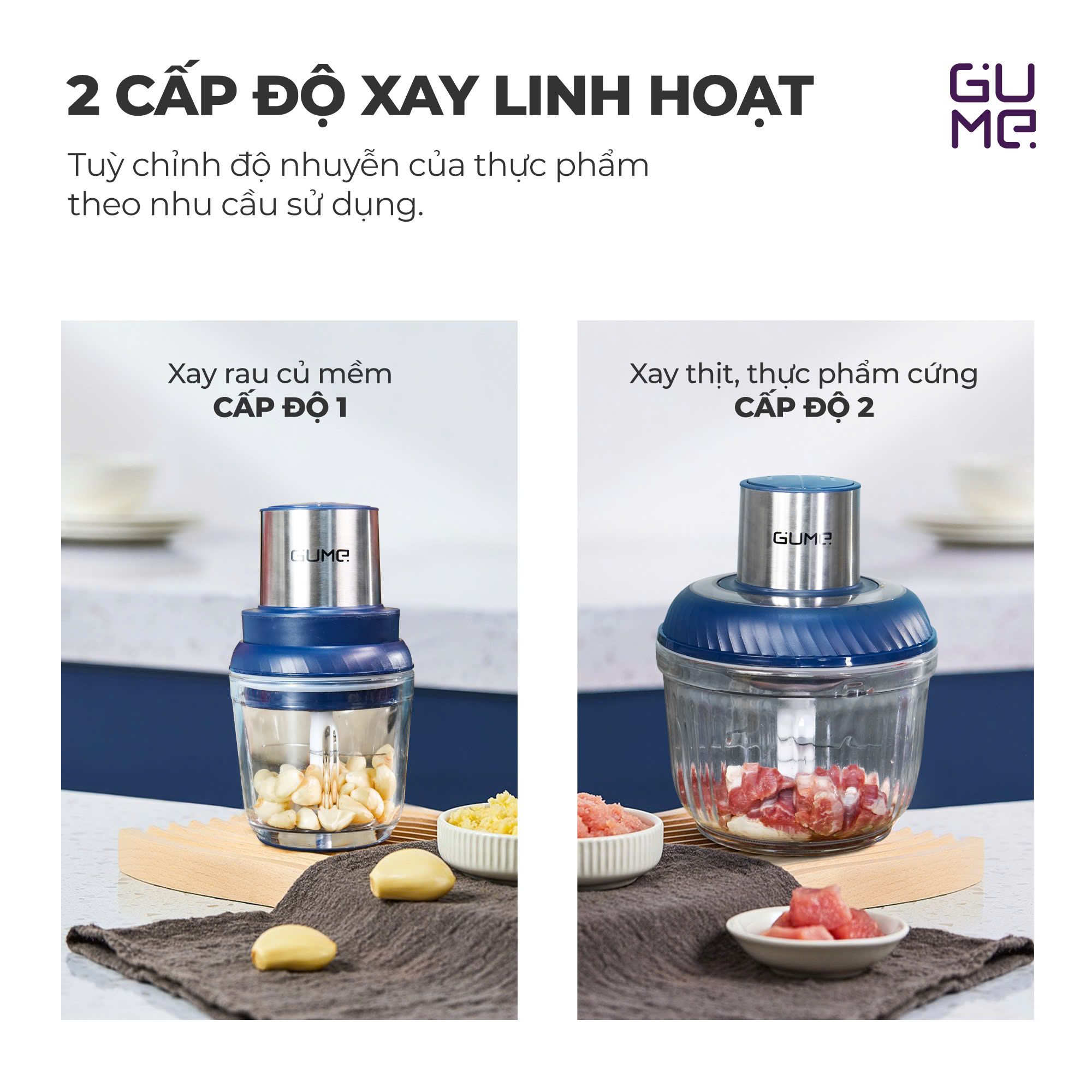 Máy Xay Thịt Đa Năng Mini Cho Gia Đình Gume Korea GM 2254 6