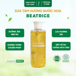 Sữa tắm Beatrice lưu hương nước hoa Dưỡng ẩm mịn da 500ml