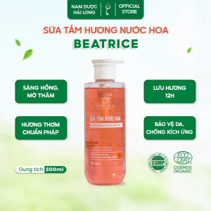 Sữa tắm Beatrice lưu hương nước hoa Trắng sáng rạng ngời 500ml