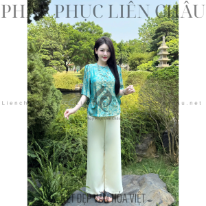 Bộ Đồ Pháp Phục Đi Chùa Cao Cấp Túi Tiền Tằm Màu Tử Đinh Hương, Silk