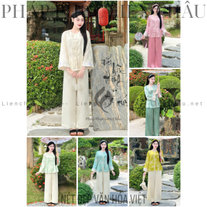 Bộ Đồ Pháp Phục Đi Chùa Cao Cấp Mẫu Gấm Hai Da Tay Phối Gấm Sang Trọng, Silk