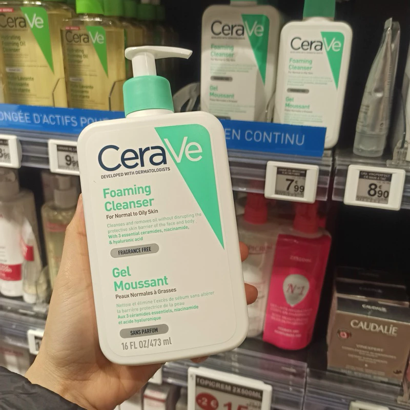 Sữa rửa mặt CRV gel moussant da dầu mụn 473ml 499