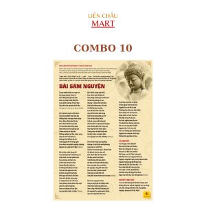 Bài Sám Nguyện Nên Đọc Cán Nilông, Khổ A4 Combo 10 Liên Châu Mart