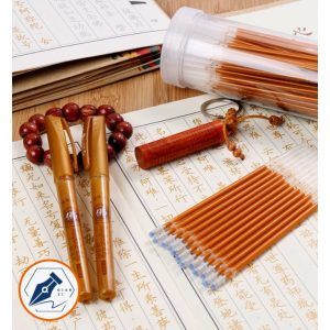 Bút Viết Chép Kinh Địa Tạng Tô Tranh Phật Nhũ Vàng Mực Nước