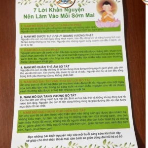 7 lời khấn nguyện nên làm vào mỗi sớm mai A4 rất đẹp