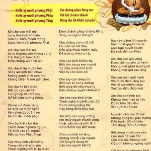 TO59 - Tờ lời khấn nguyện hàng ngày CÓ 4 MẪU