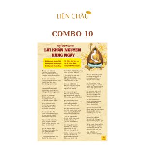 Tờ Kinh Cầu Nguyện Lời Khấn Nguyện Hàng Ngày Khổ A4 Cán Nilong Bóng Chống Nước Combo 10 Liên Châu