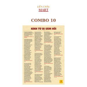Tờ Kinh Từ Bi Sám Hối Đọc Mỗi Ngày, Khổ A4 Combo 10 Liên Châu Mart