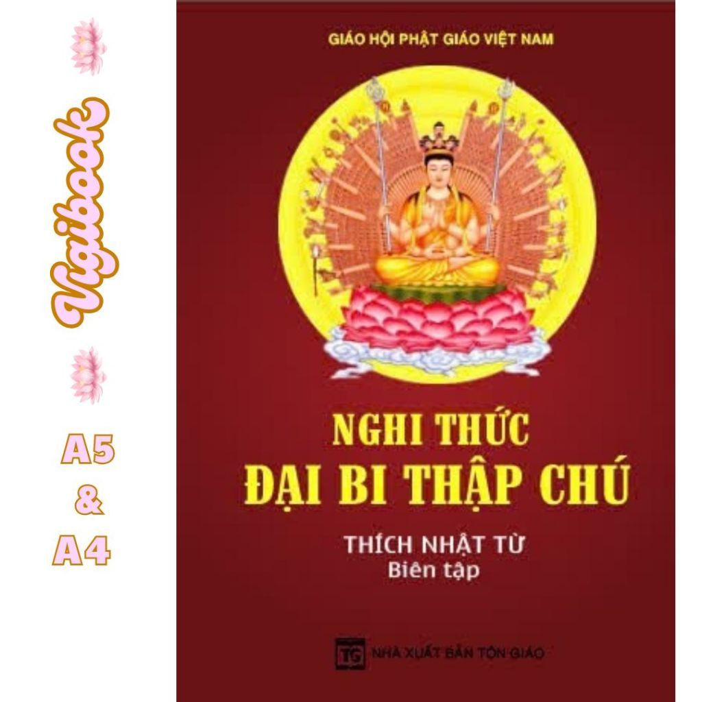 Sách – Nghi thức đại bi thập chú – Nét chữ đậm - Liên Châu Shop