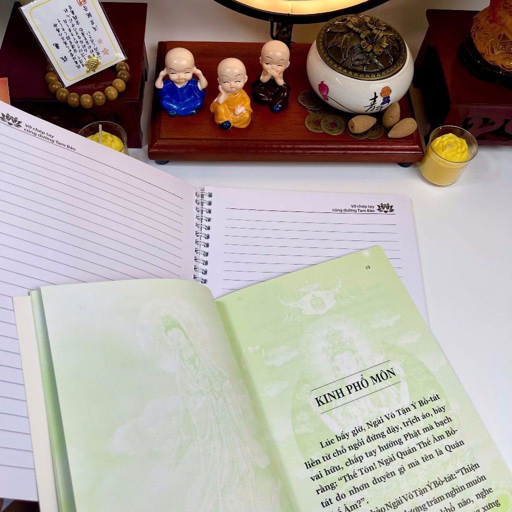 Sách - Kinh Phổ Môn - Bìa xanh - HT Thích Trí Tịnh - Liên Châu Shop