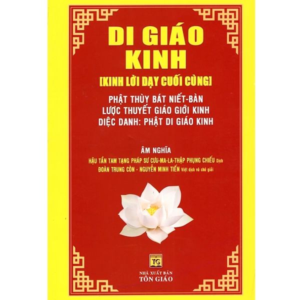 Sách - Di Giáo Kinh - Kinh Lời Dạy Cuối Cùng (Âm Nghĩa) - Liên Châu Shop