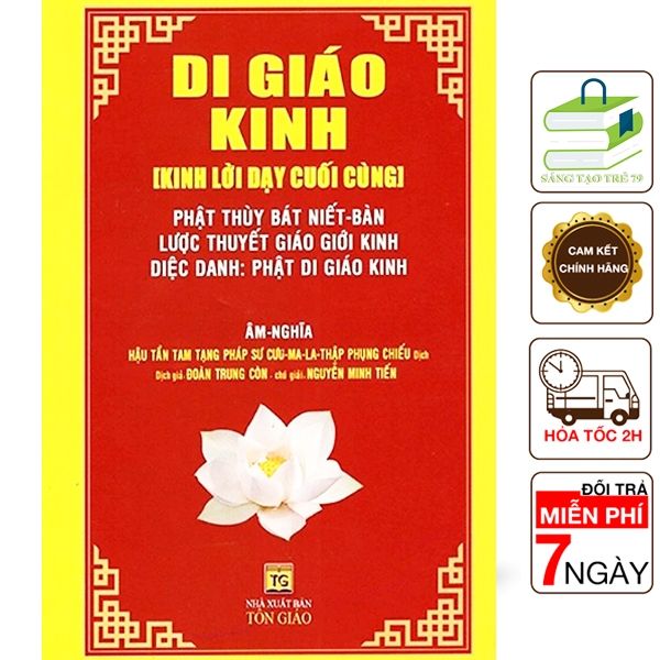 Sách - Di Giáo Kinh - Kinh Lời Dạy Cuối Cùng (Âm Nghĩa) - Liên Châu Shop