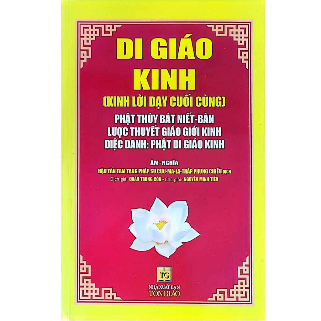 Sách - Di Giáo Kinh - Kinh Lời Dạy Cuối Cùng - Liên Châu Shop